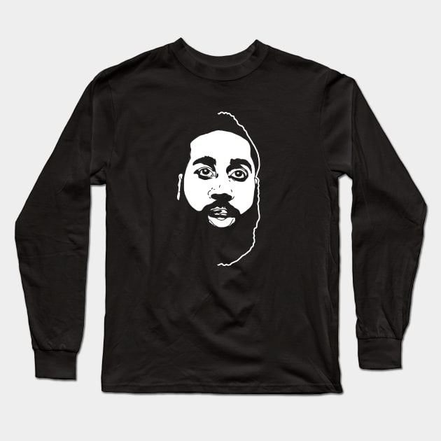 FEAR THE BEARD IN BROOKLN! (JAMES HARDEN) Long Sleeve T-Shirt by Headsobig